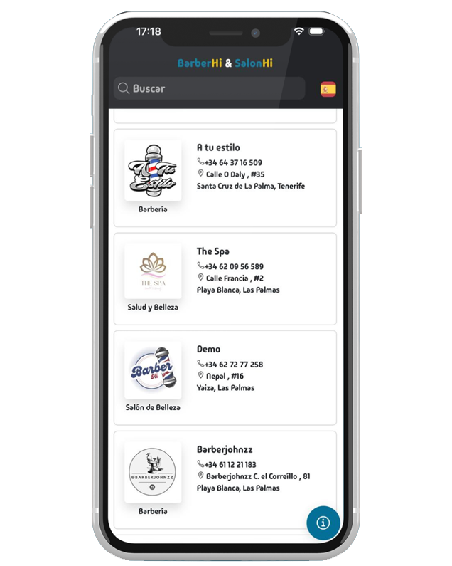 BarberHi & SalonHi app de reservas